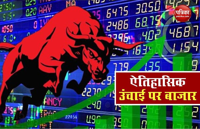 Sensex and Nifty set record in rupee strength and fast in global market