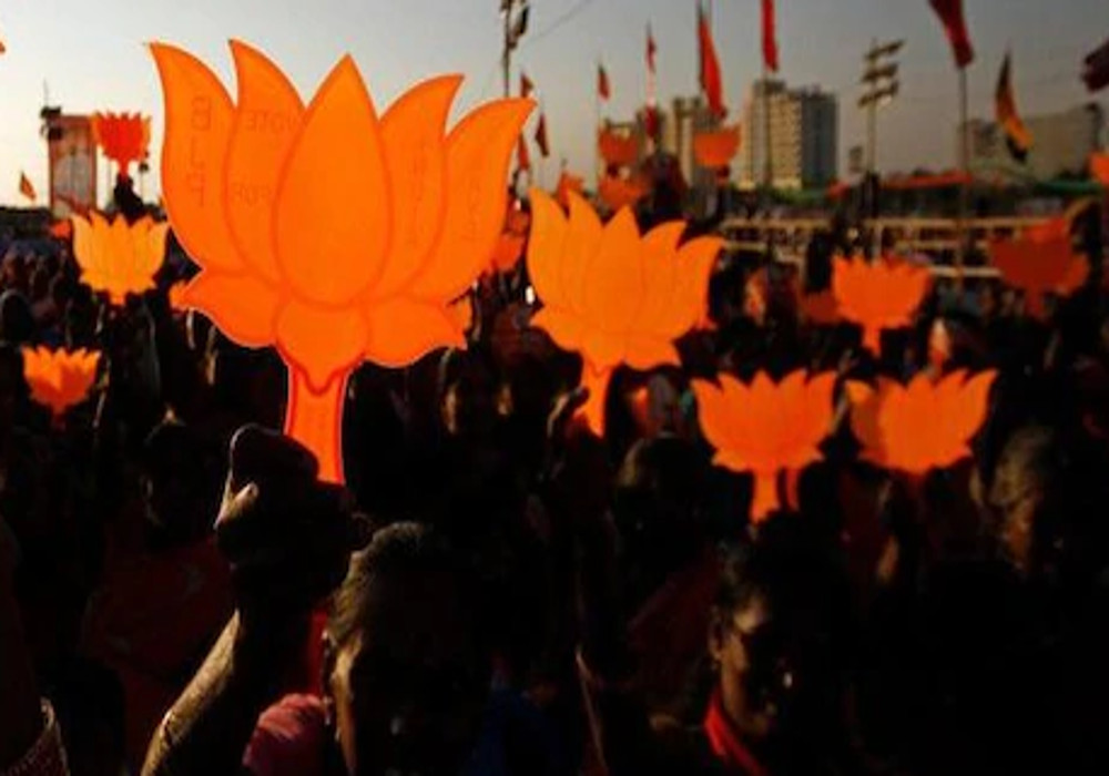चुनावों में शानदार प्रदर्शन पर खुशी से झूमे भाजपाई, मिठाई बांटी और जमकर की आतिशबाजी
