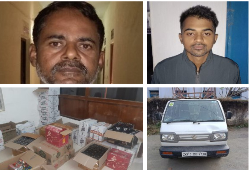 दीपावली से एक रात पहले पुलिस ने छापा मारकर पकड़ी 6 लाख की शराब, पिता-पुत्र को भेजा जेल