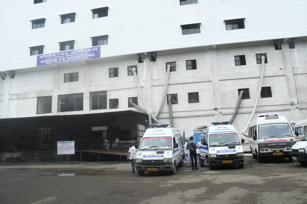 Surat News : कोरोना के नए 262 मरीज भर्ती, 222 स्वस्थ, दो मौत