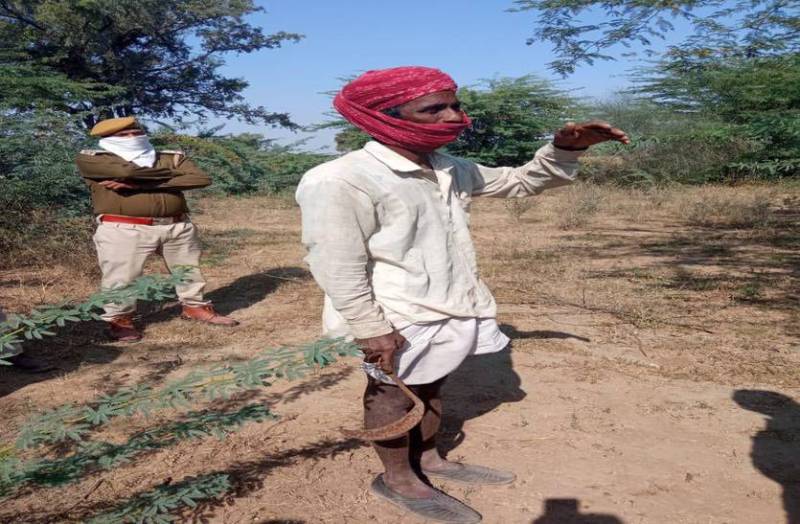 हिरण शिकार के आरोपी से हथियार जब्त, जेल भेजा