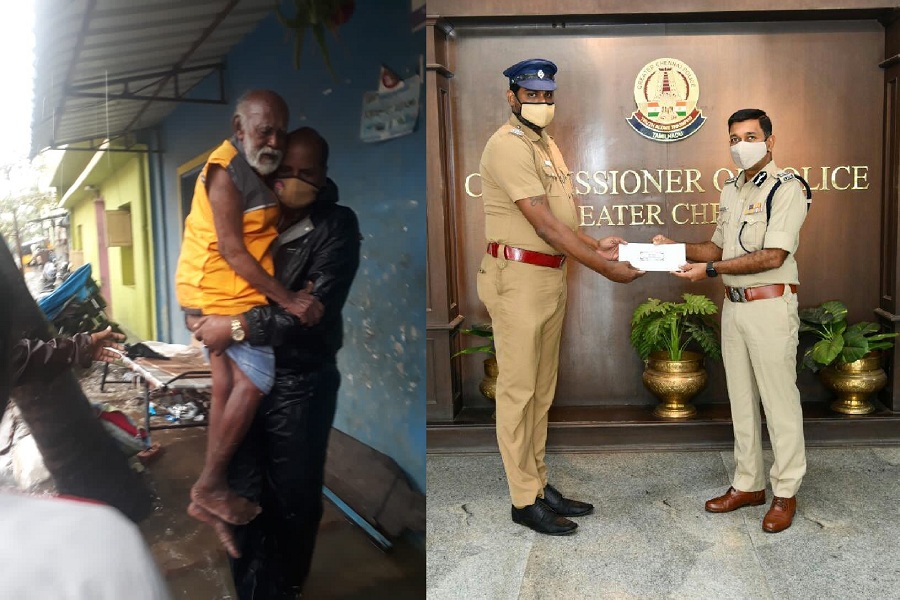 Chennai Police save centenarian, get awarded