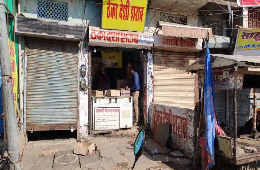 Market Closed But Wine Shops Opened In Alwar