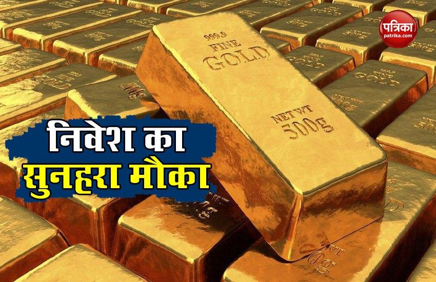 Price falling is not sign recession in gold, golden chance to invest