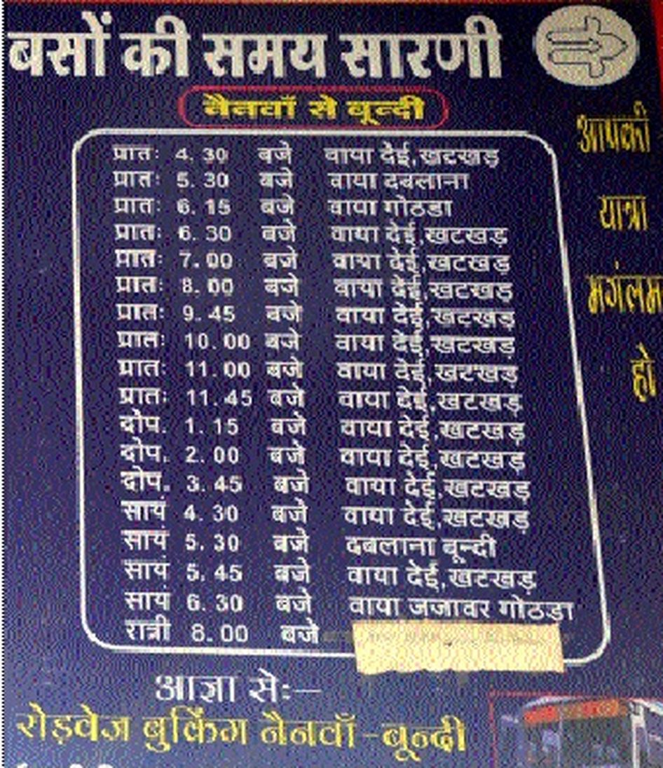 नैनवां से बूंदी रूट पर रोडवेज बसों का टोटा