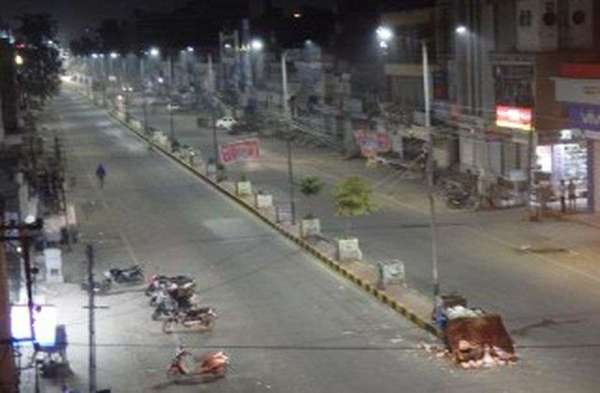 sikar night curfew photos