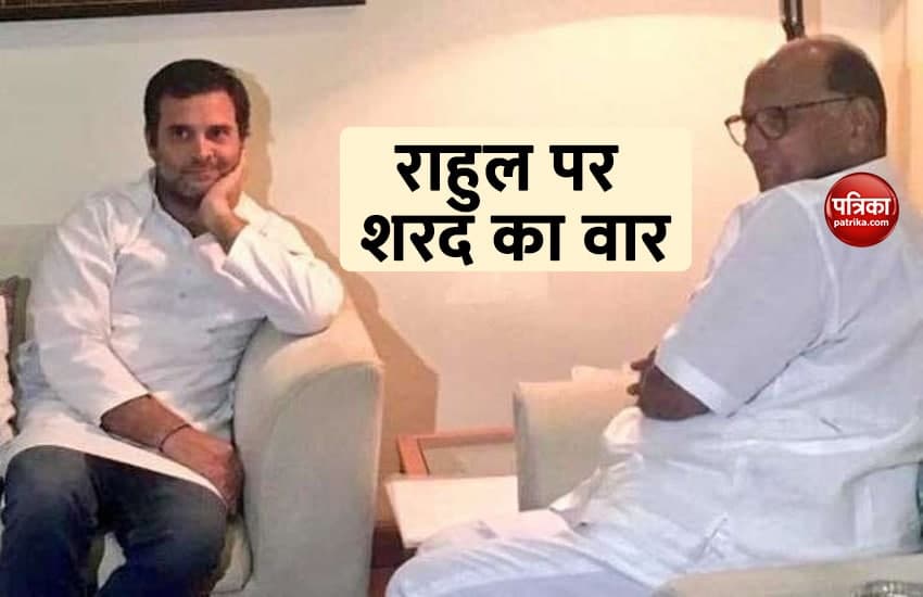 Sharad pawar and Rahul Gandhi