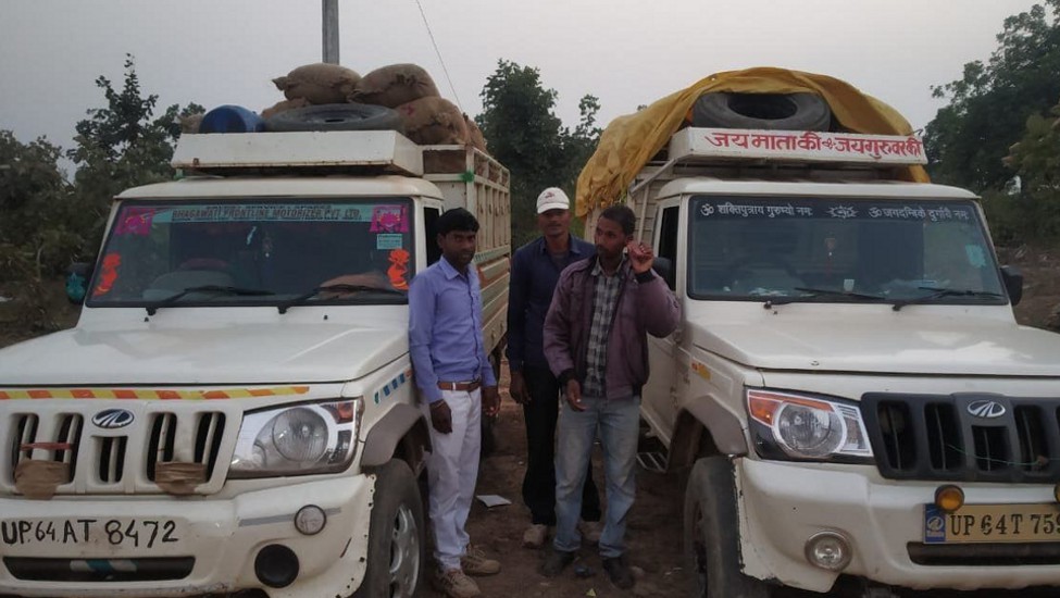 40 quintals of illegal paddy with two traders caught in Chitrangi tehsil of Singrauli