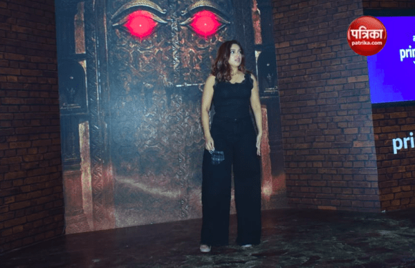 'Durgavati' के प्रमोशन में मास्क पहन पहुंची भूमि पेडनेकर,  देखें फोटोज