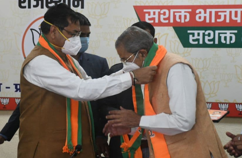 घनश्याम तिवाड़ी की भाजपा में वापसी, कहा-मेरी रग-रग में बसी है बीजेपी
