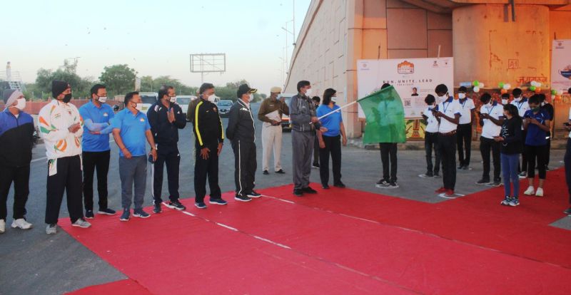 हाफ मैराथन से कोरोना जागरूकता का संदेश