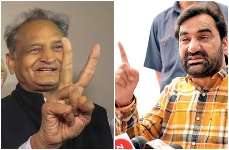 hanuman beniwal takes on cm ashok gehlot on corona pandemic