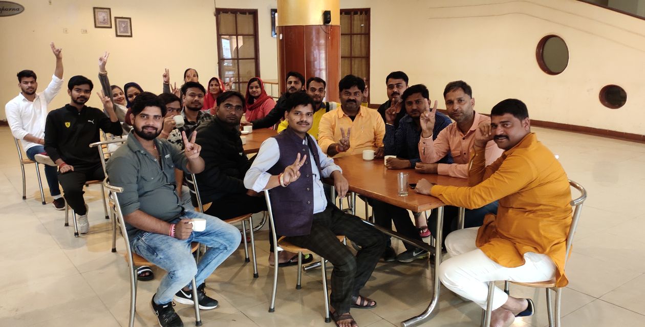 बाडाबंदी छोड़ करौली पहुंचे भाजपा के चुनाव प्रभारी व जिले के पदाधिकारी
