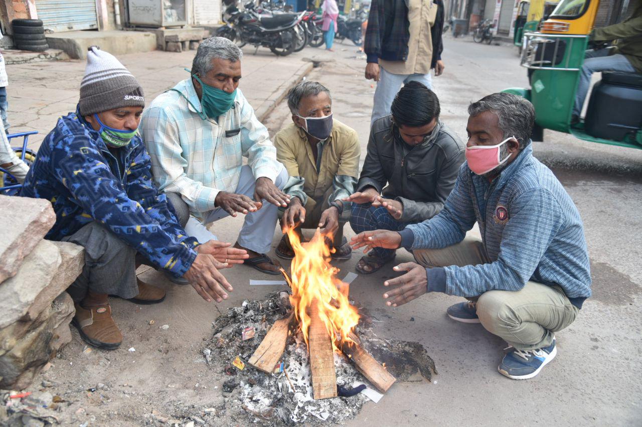 जोधपुर में कोल्ड डे की स्थिति, ठंडी हवा से बचने के लिए घरों में दुबके रहे लोग