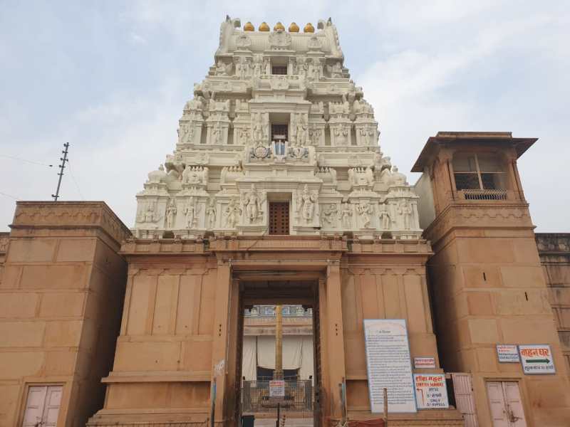 वृन्दावन स्थित रंगनाथ मंदिर - फ़ोटो - पत्रिका न्यूज़ नेटवर्क