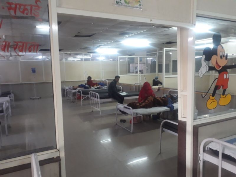 Patient-choked with cold in Sanjay Gandhi Hospital