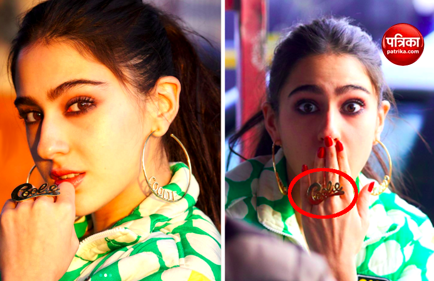 अलग अंदाज में फिल्म प्रमोशन! Sara Ali Khan ने पहनी 'कुली' की अंगूठी और ईयररिंग
