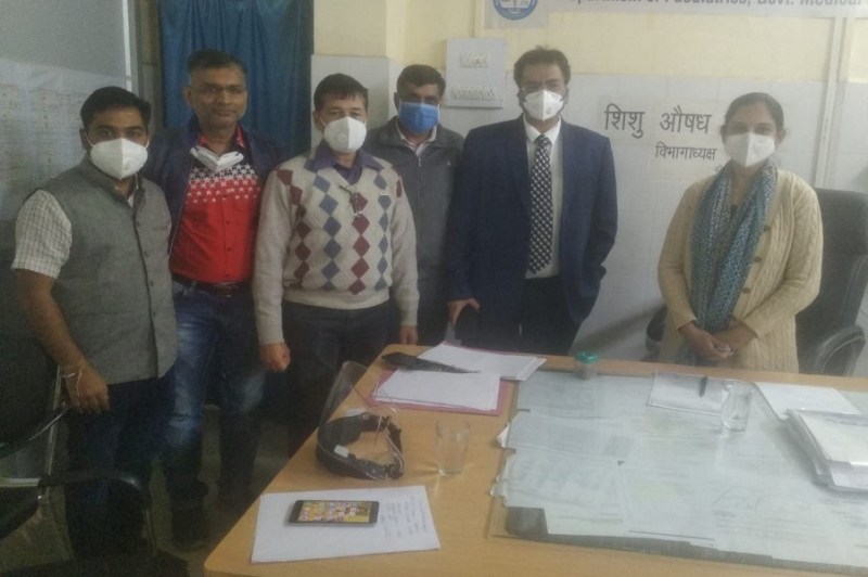 जेके लोन अस्पताल में शिशु औषध विभाग में विभागाध्यक्ष ने पद्भार संभाला