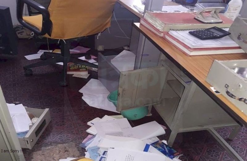 आमथला मिनी सहकारी बैंक में चोरों ने उड़ाई 85 हजार की नगदी