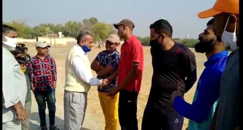 रावणा राजपूत समाज की शीतकालीन क्रिकेट प्रतियोगिता का शुभारंभ