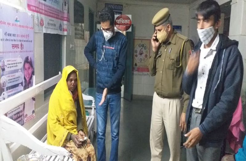 सिरोही के इस गांव में किसी बात को लेकर झगड़े पति-पत्नी, झगड़े में पत्नी की काटी नाक, पति फरार