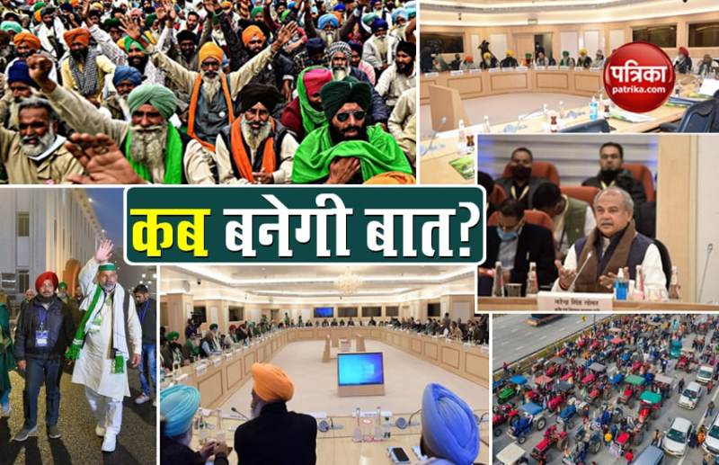 8th Round of farmers govt talk useless, know all about Farmers Protest