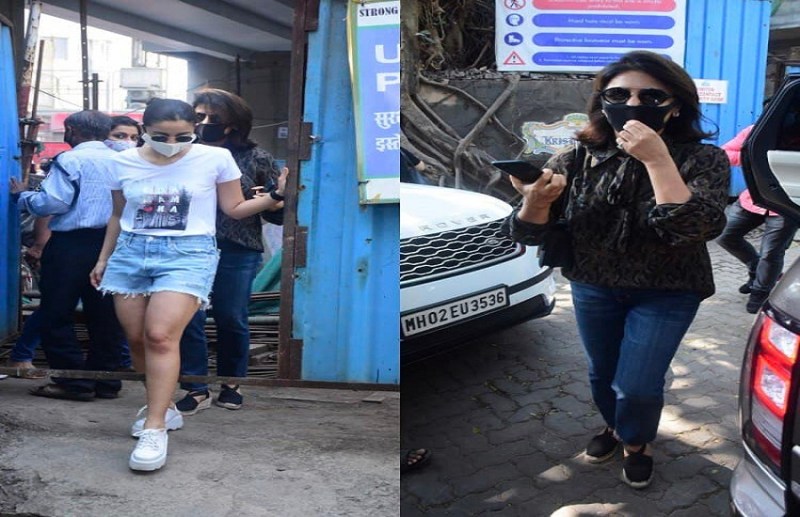 Actress Alia Bhatt Spotted With Neetu Kapoor Pics Goes Viral