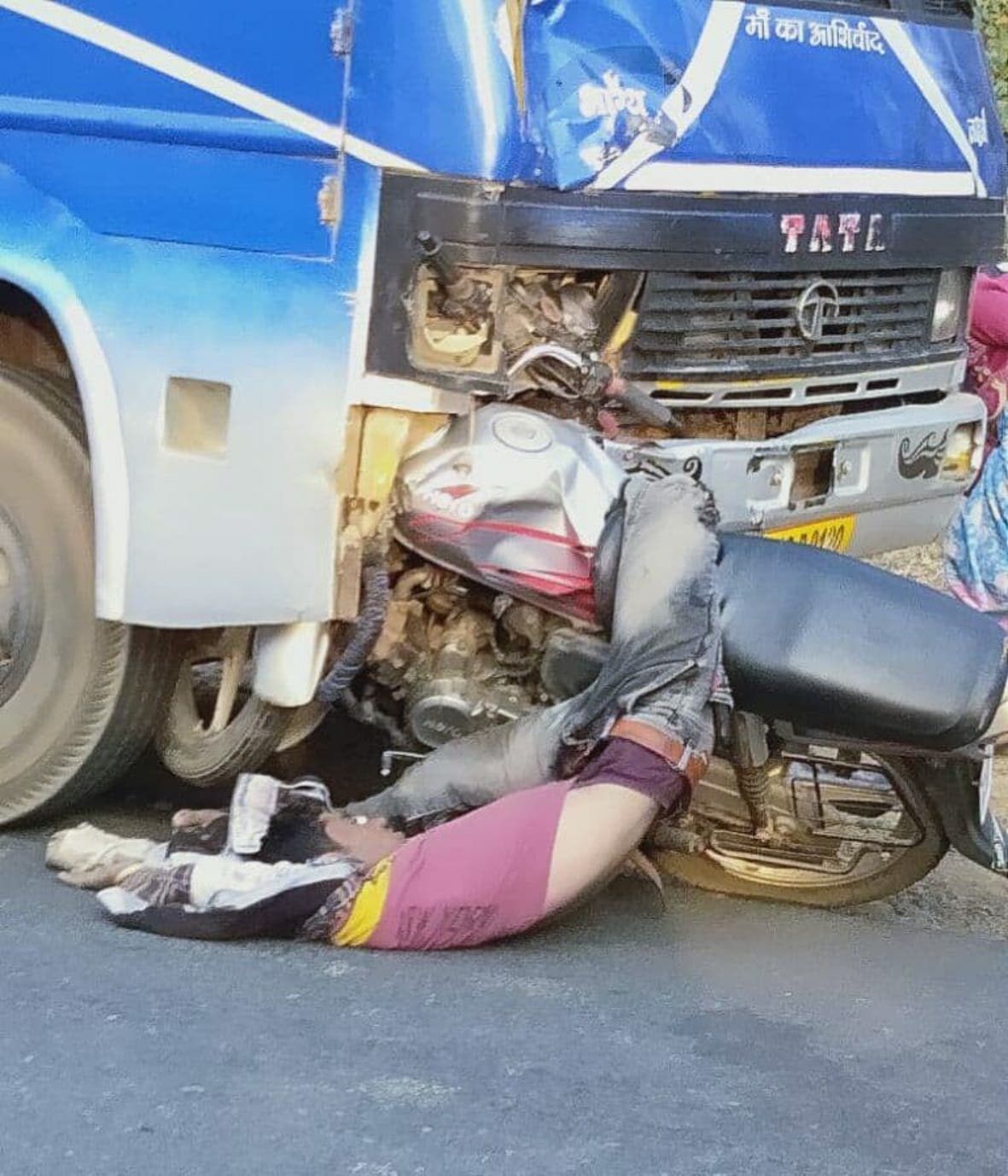 Youth dies in bus and bike collision