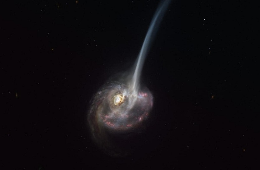 वैज्ञानिकों ने पहली बार देखी खत्म हो रही आकाशगंगा