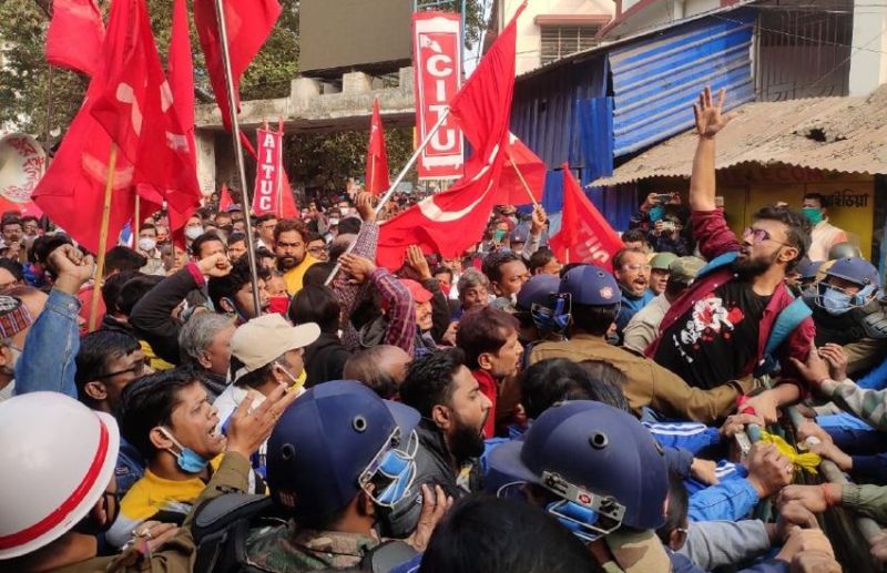 वामपंथी दलों का कानून भंग आंदोलन