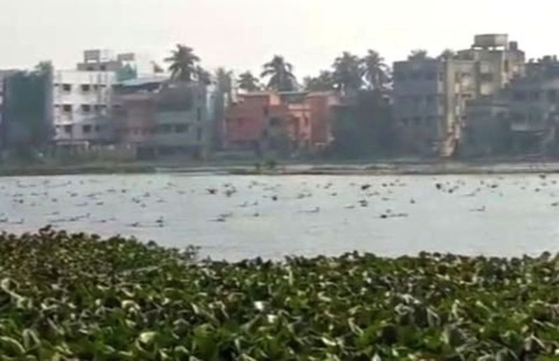 सांतरागाछी झील को बचाने के लिए निकाली पदयात्रा