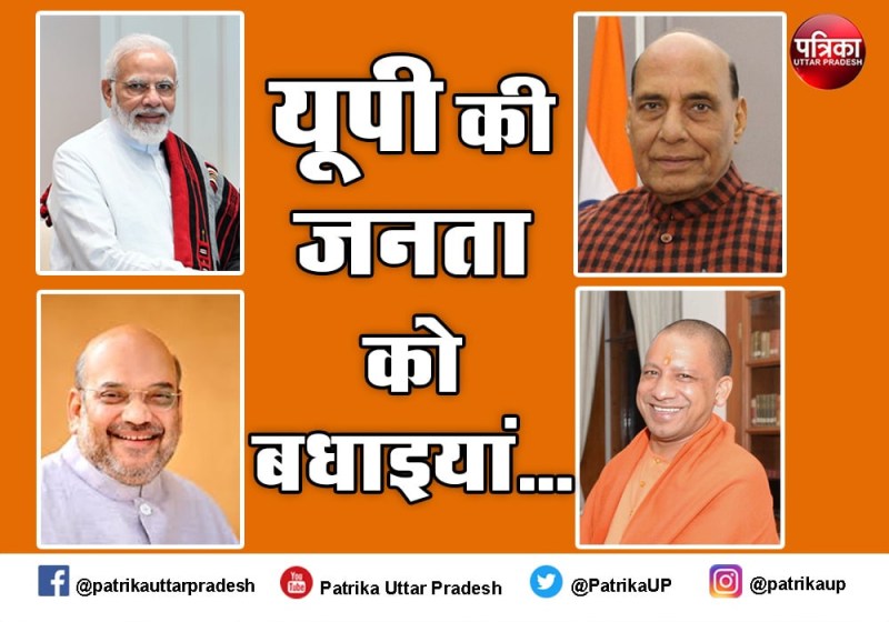 उत्तर प्रदेश स्थापना दिवस पर जनता को मोदी, अमित शाह, राजनाथ, योगी सहित ढेर सारे नेताओं की शुभकामनाएं