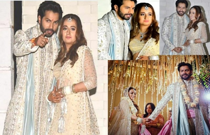 Varun Dhawan and Natasha Dalal wedding photos and videos viral