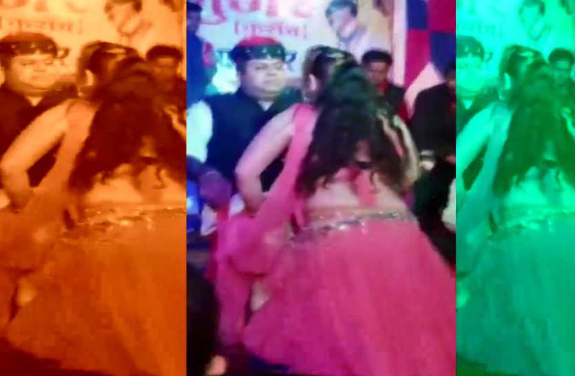 Chhoti Sadri BJP leader dance stage viral video