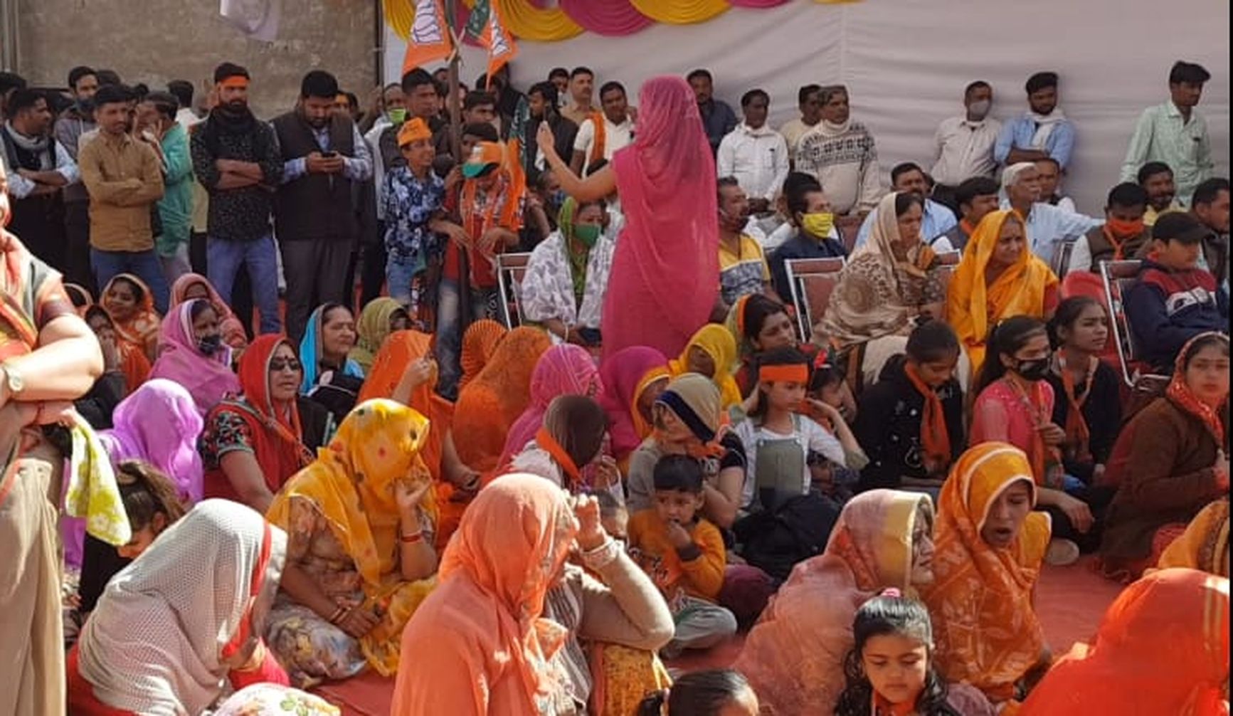 भाजपा ने निकाली रैली, आमसभा का हुआ आयोजन