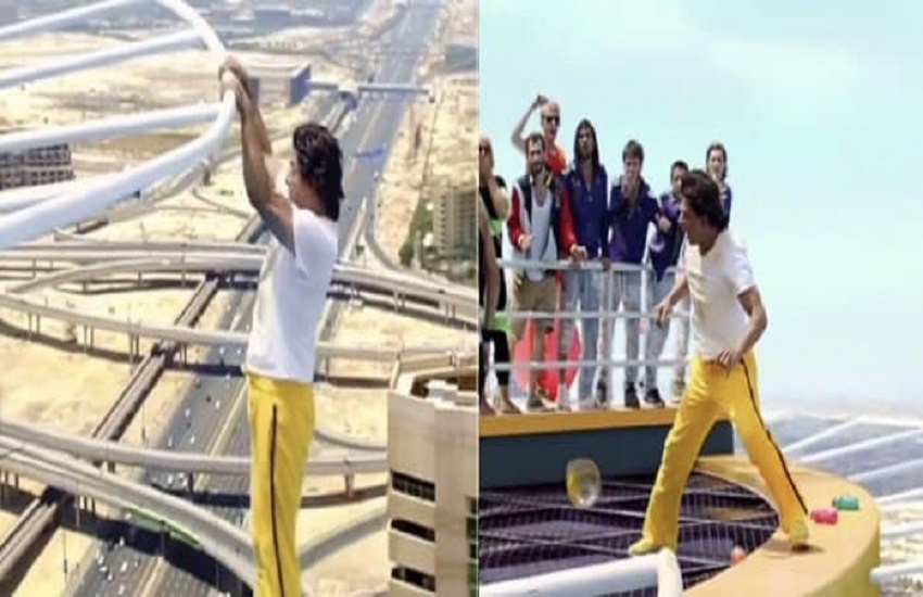 Bollywood Actor Shahrukh Khan Stunt Video Goes Viral On Internet
