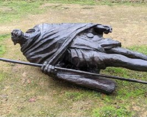 mahatma gandhi statue Vandalised 