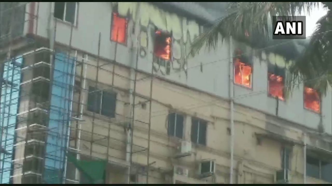 Odisha: Fire breaks out at a hospital in Tulsipur, Cuttack. Six fire tenders are at the spot. 