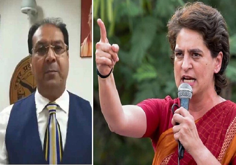 योगी के मंत्री ने कसा प्रियंका गांधी पर तंज, कहा कार का शीशा नहीं अपना मुंह साफ करे कांग्रेस