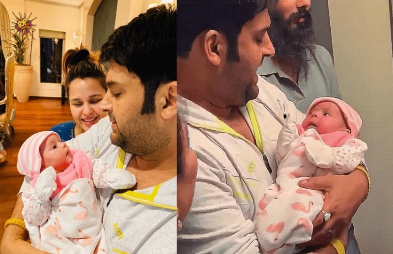 Kapil Sharma with Wife Ginny Chatrath and Anayra