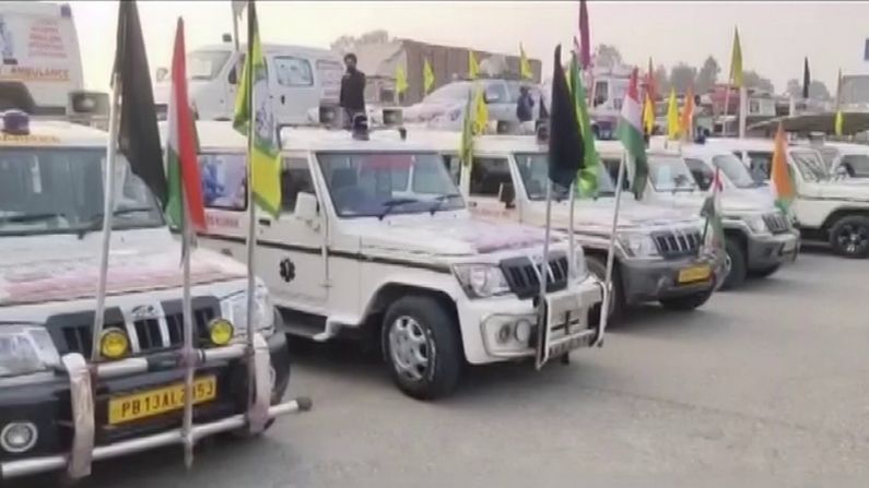 Ambulance entry in Farmer protest 