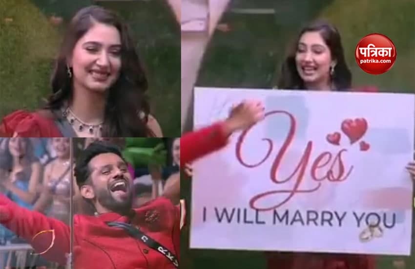 Disha Parmar said yes on Rahul Vaidya Proposal