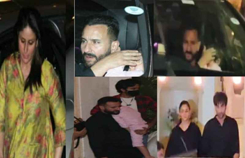 Kareena Kapoor Khan and Saif Ali Khan at Randhir Kapoor birthday party