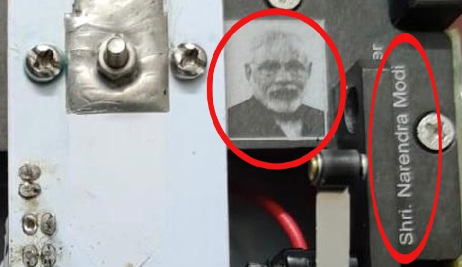 PM Modi Photo on ISRO Space Kidz India Satellite