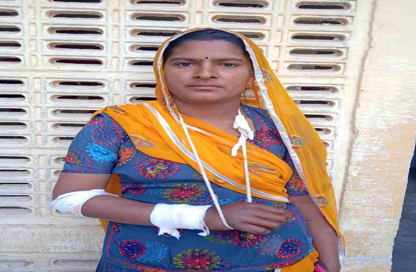 चाकू से वार कर महिला से सोने की चेन लूटी