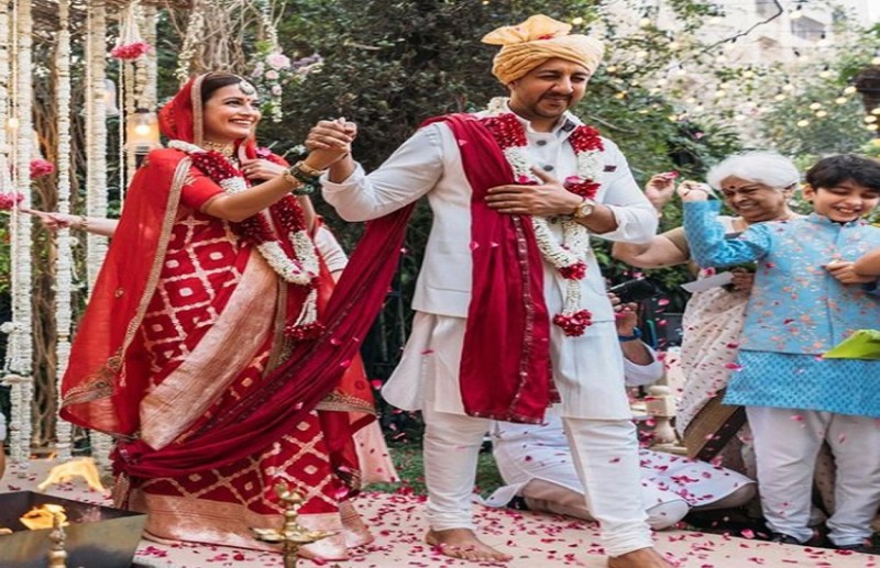 Dia mirza vaibhav rekhi wedding