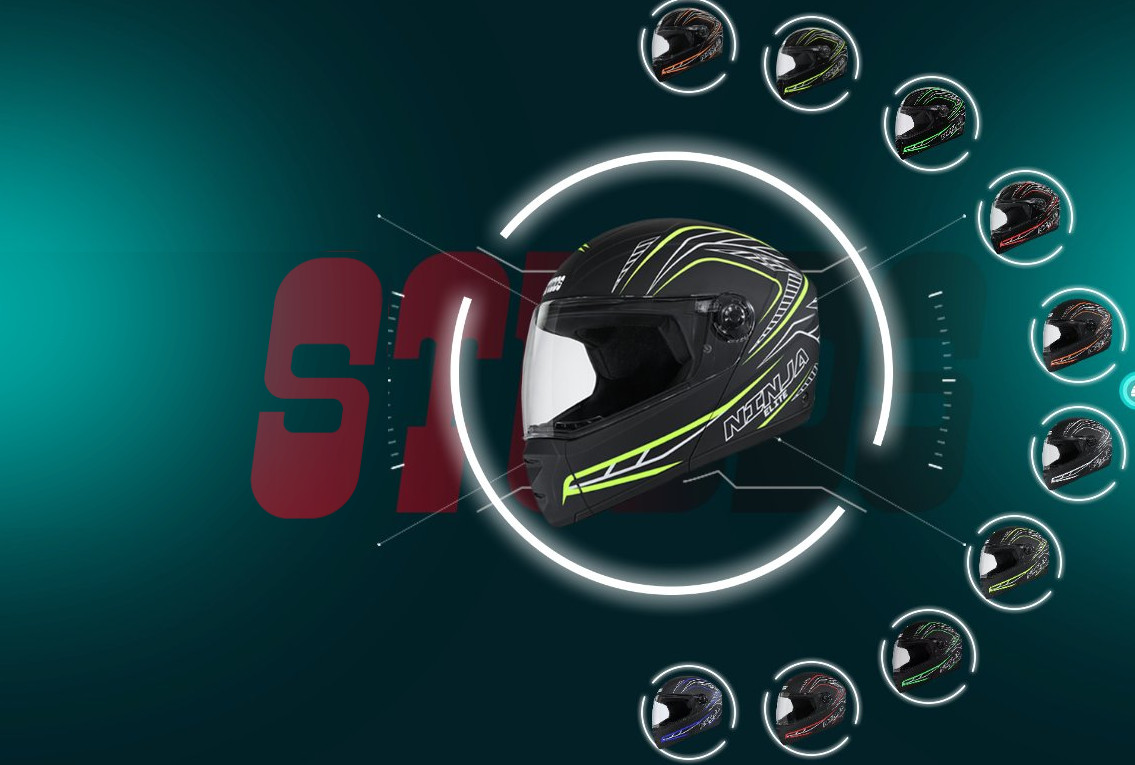 Have you seen Studds latest launch new Ninja Elite Super D5 Decor helmet