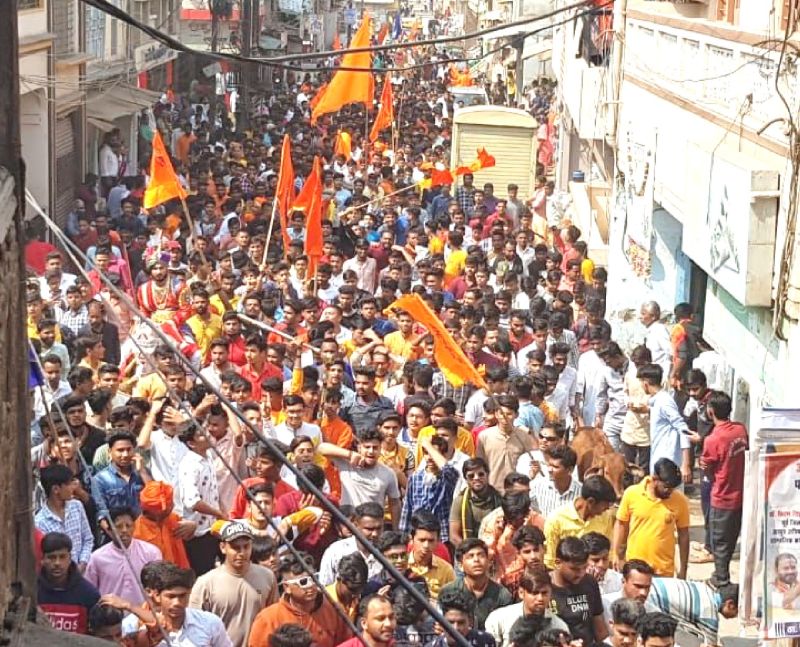 WATCH VIDEO: Jai Shivaji, Jai Bhavani, a grand procession took place