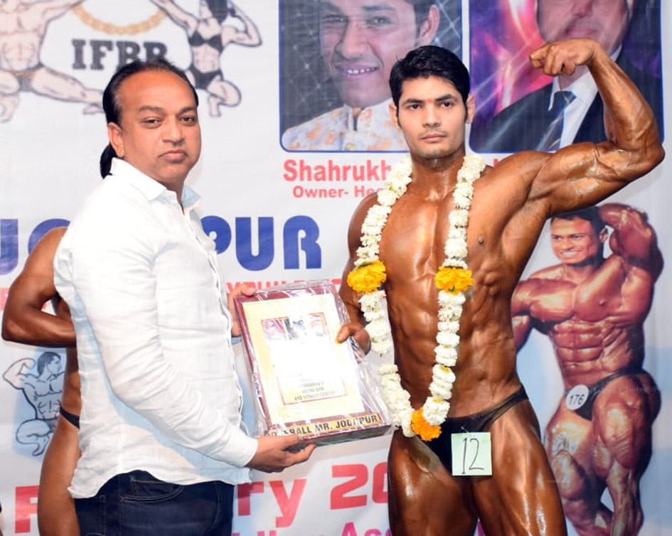 SPORTS---अविनाश को जूनियर मिस्टर जोधपुर खिताब