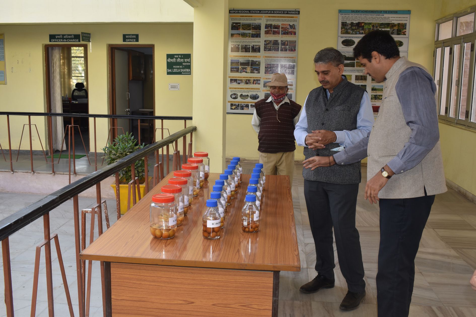 आईसीएआर के एडीजी पहुंचे पादप आनुवंशिक संसाधन ब्यूरो